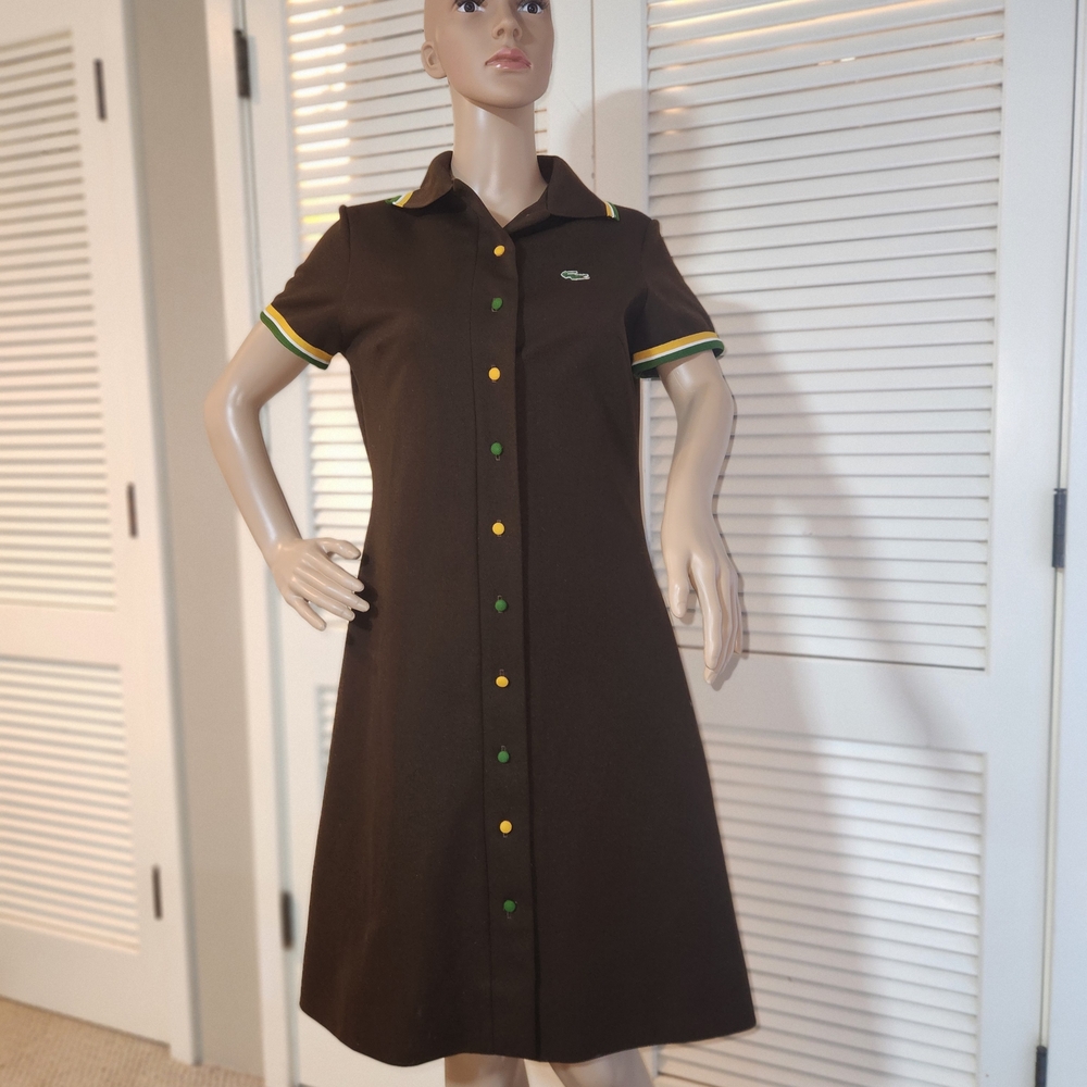 Mod/Ska/Skin 70's LaCoste Brown/Green/Yellow MINT